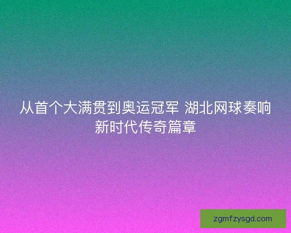 从首个大满贯到奥运冠军 湖北网球奏响新时代传奇篇章